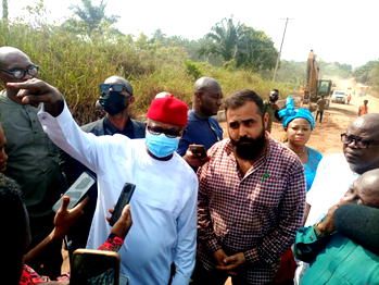 Rep Onuigbo excited as work finally begins on Umuahia-Ikot Ekpene road