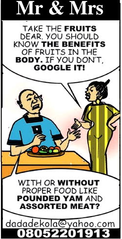 Mr & Mrs: Fruits or ‘fufu’