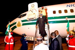 Buhari returns to Abuja after UN confab in Côte d’Ivoire