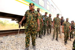 COAS visits scene of Abuja-Kaduna train bomb attack, orders troops to hunt down terrorists