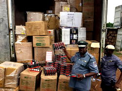 Nigeria customs intercepts N192 million unregistered pharmaceutical products, 181 bags of foreign rice