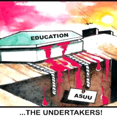 Cartoon: ASUU, FG as undertakers
