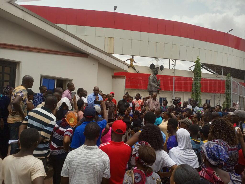 Protest as Obaseki sacks 513 sports workers