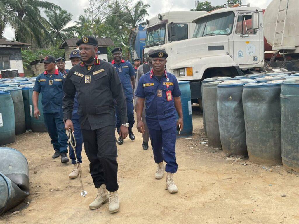 Drivers on the run as NSCDC intercept two trucks laden with 90,000 litres of adulterated Diesel in Cross River