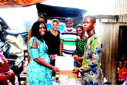 Vanguard report: NGO donates books, stationery to Makoko pupils