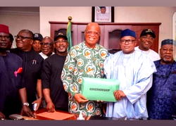 2023: Abuja agog as Umo Eno picks governorship form
