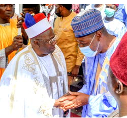 Zulum celebrates Shehu of Borno’s 13th anniversary&nbsp;