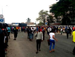 BREAKING: Two feared dead as truck crushes Okada rider, passenger in Lagos [Photos]