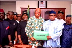 A/Ibom guber: Abuja agog as Umo Eno picks governorship forms
