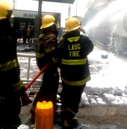 Petrol tanker goes up in flames in Lagos