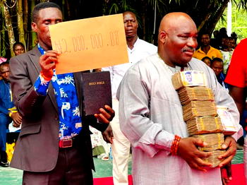 Remember those who helped you when you had nothing, Prophet Fufeyin tells Nigerians as he assists old friends with N7m