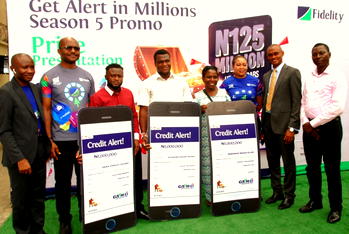 Fidelity Bank presents N10m to winners of GAIM 5 4th monthly draw