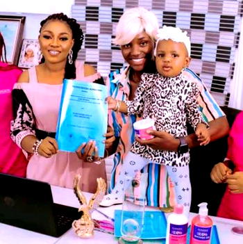 PoshGlow Skincare signs One year old Olorunfemi Avia as brand ambassador 