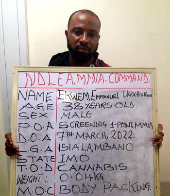 How NDLEA arrested clergyman, others with drugs at Lagos airport