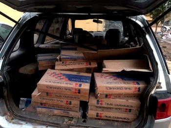 Two police officers face dismissal for allegedly stealing cartons of tiles