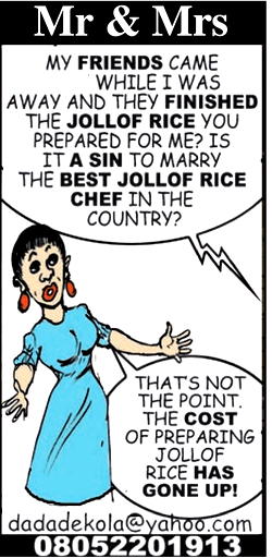 Mr & Mrs: Jollof of life