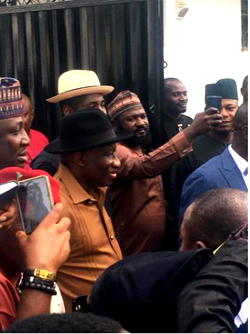 2023 Presidency: Political process ongoing, watch out, Jonathan tells protesters