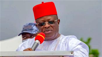 Lateness: Workers lock-in works minister, Umahi for locking them out of offices