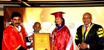 Aremu commends Dr. Rajat Sharma effort on presentation global recognized certificates of Crown University