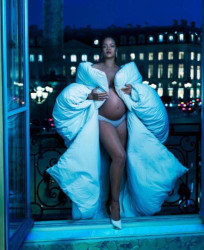 Pregnant Rihanna covers Vogue's May 2022 issue in lace catsuit