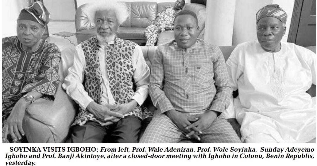 Soyinka storms Benin Republic for Sunday Igboho