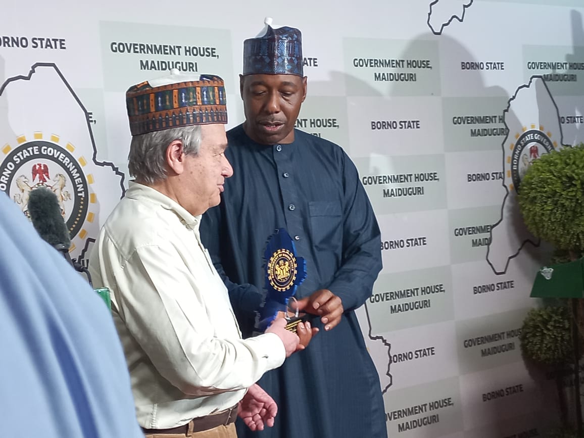 UN Sec-Gen, Guterres visits Nigeria, assesses situation of Borno IDPs, repentant Boko Haram