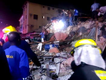 Updated: 2 dead, 23 rescued as building collapses in Lagos 