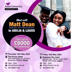 Meet with Matt Dean from Aston University In Lagos and Abuja