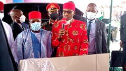 PHOTOS: Buhari in Ebonyi, commissions projects