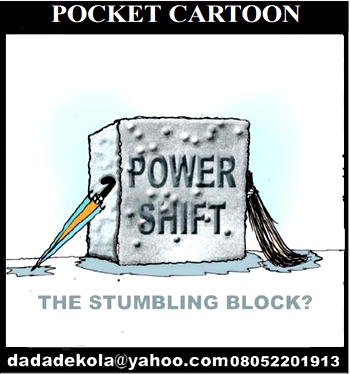 Cartoon: Ladies and gentlemen, the umbrella or broom?