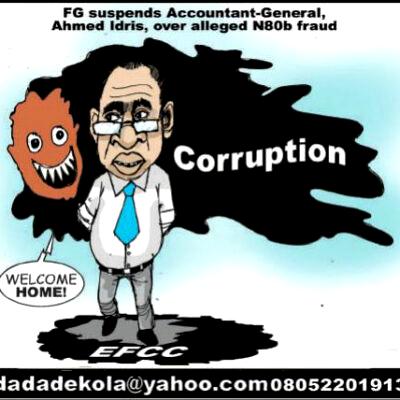 Cartoon: Excuse me sir, where's corruption's home?