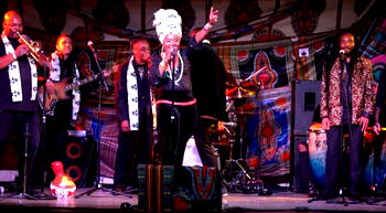 Jemiriye performs at the Festival International FIGAS in Dakar Senegal
