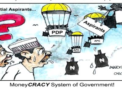 Cartoon: Nigerian system of govt is 'Moneycracy'