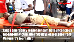 VIDEO: Lagos emergency response team helps unconscious hit-and-run victim after two days of pressure from Vanguard’s journalist