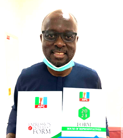 2023: Abiola Oshodi Obtains Form, Promises Tech Hub, Life-Changing Bills
