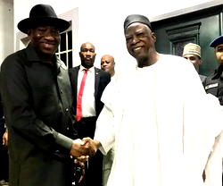 Despite form denial, Jonathan meets Adamu, prepares to run on APC ticket