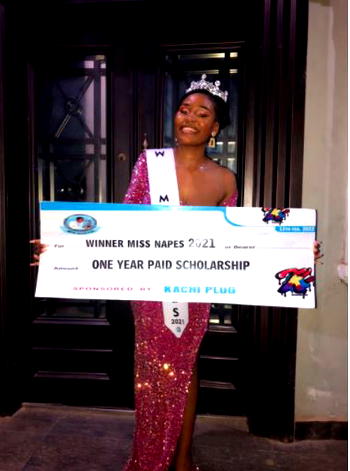 Nlemchukwu Godswill Onyedikachi is a Motivation to Young Nigerians says Winner Miss NAPES 2021