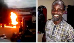 I was heading for river, says heroic burning tanker driver
