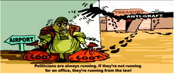 Cartoon: ‘Runner’ is Nigerian politician’s second name