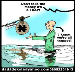 Cartoon: Hunter, bushmeat trapped