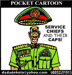 Cartoon: Service Chiefs need fitted caps