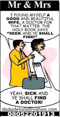 Mr & Mrs: Sick, find a wife-doctor