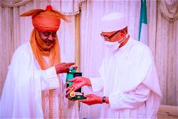 Photos: President Buhari receives Emir of Kano in State House