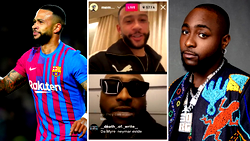 Moment Barcelona player, Memphis Depay turns up at Davido’s concert in Los Angeles