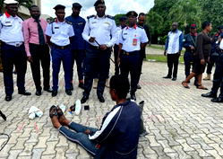 My husband sent me, says woman caught with explosives in Cross River