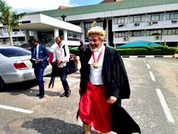 Use of Hijab: Drama as lawyer storms Supreme Court dressed as native doctor