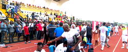 Rangers int’l players, officials on rampage after draw with Rivers Utd in Awka
