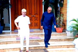2023: Peter Obi in closed door meeting with Gov. Wike [Photos]