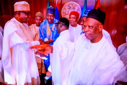 Presidential running mate: Buhari, APC govs meet in Aso Rock