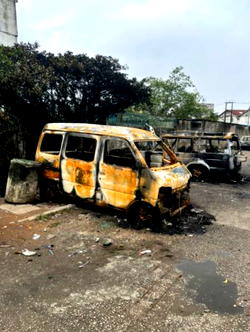 One killed, hotel razed as area boys clash in Lagos